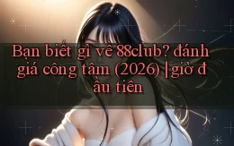 Bạn biết gì về 88club đánh giá công tâm (2026) giờ đầu tiên