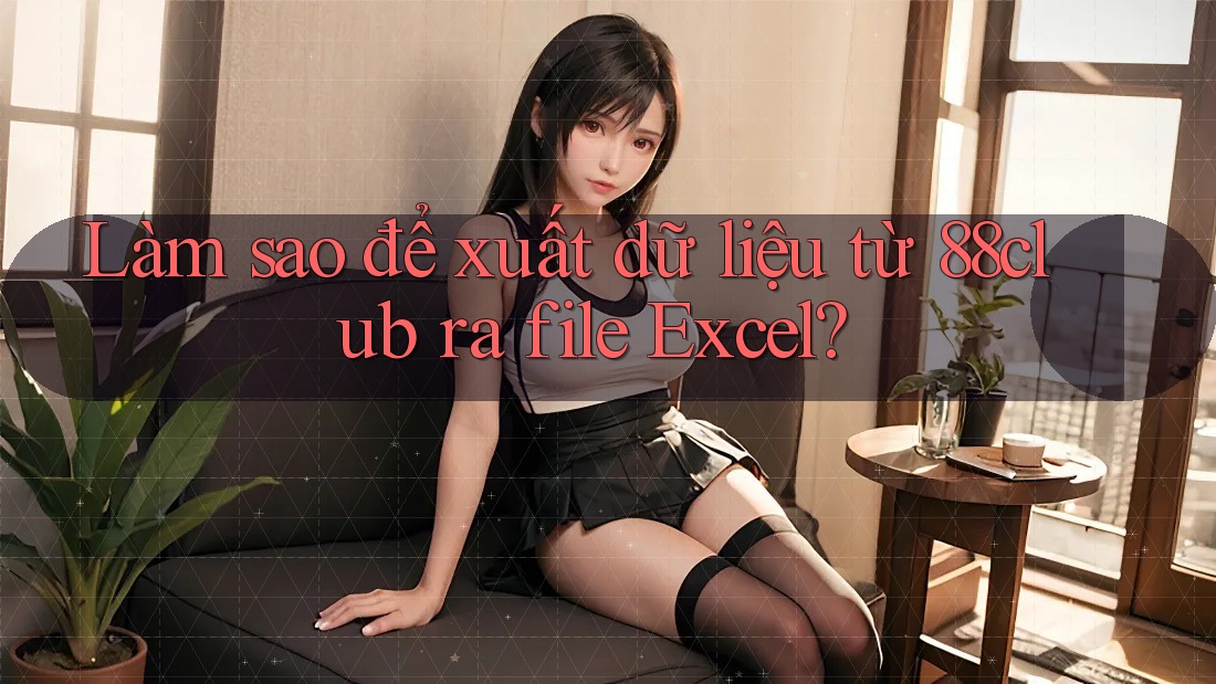 Làm sao để xuất dữ liệu từ 88club ra file Excel?
