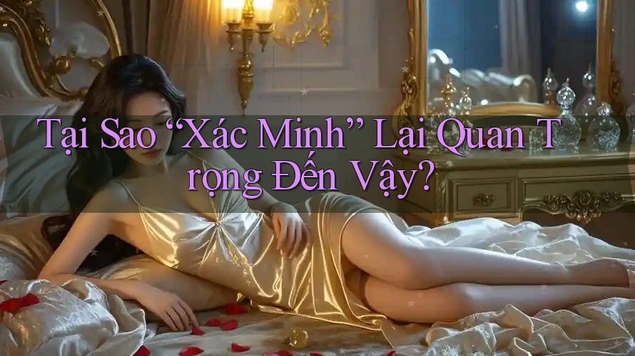 Tại Sao Xác Minh Lại Quan Trọng Đến Vậy?